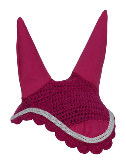 Rhinegold Cotton Fly Veil - Ears - Pony Cob Full XF -  Various Colours