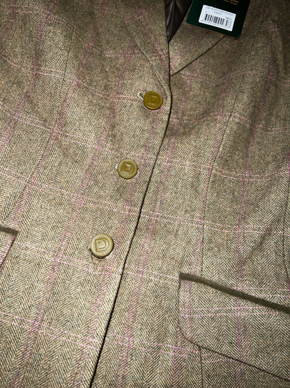 Dublin Wolverton Pink Green Tweed size 8 or 10 or Age 14 Jacket