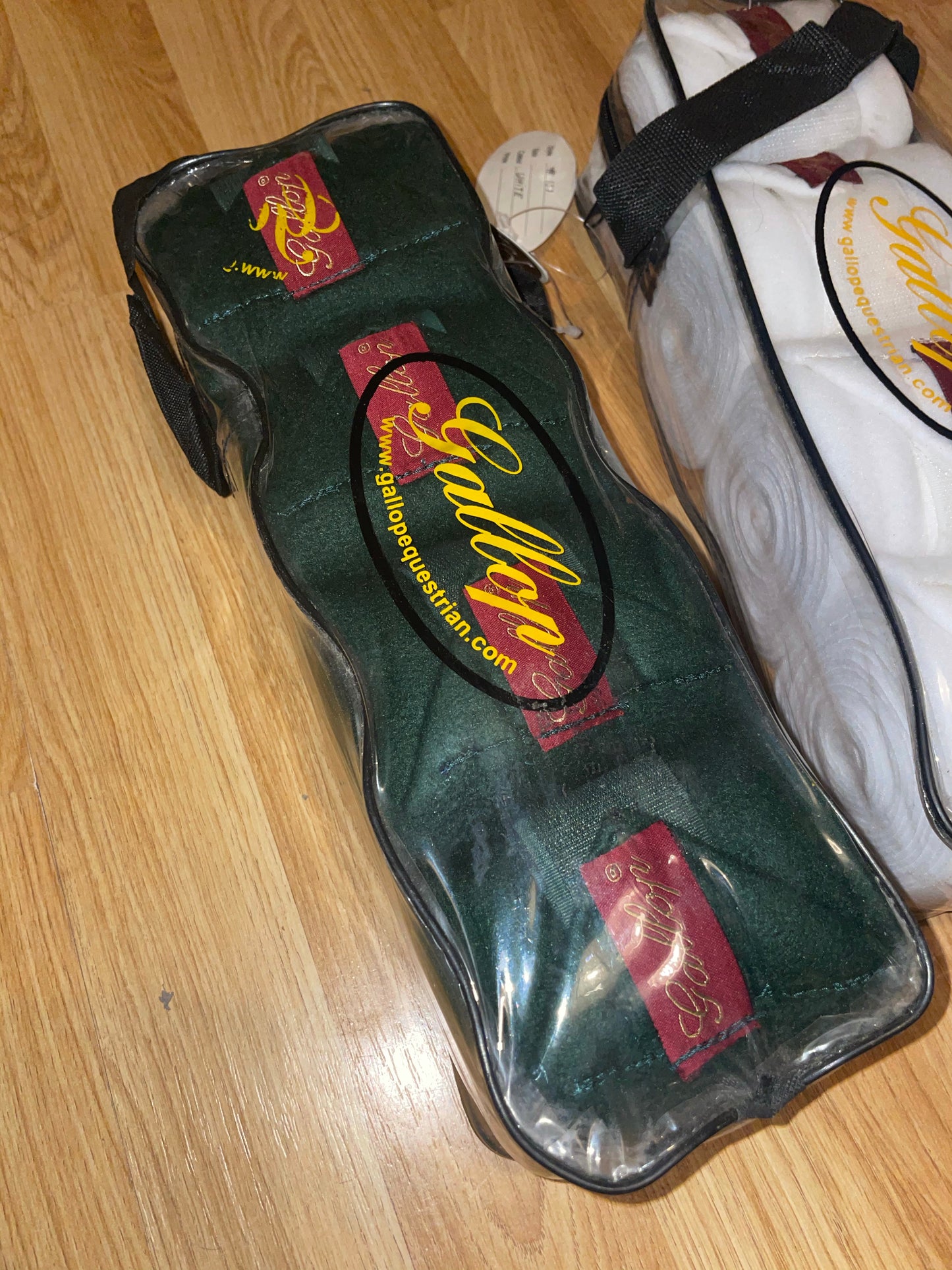 Gallop Fleece Bandages - Pink Green White