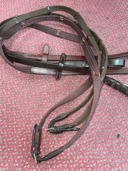 Continental Webbing / Curb / Rubber Reins