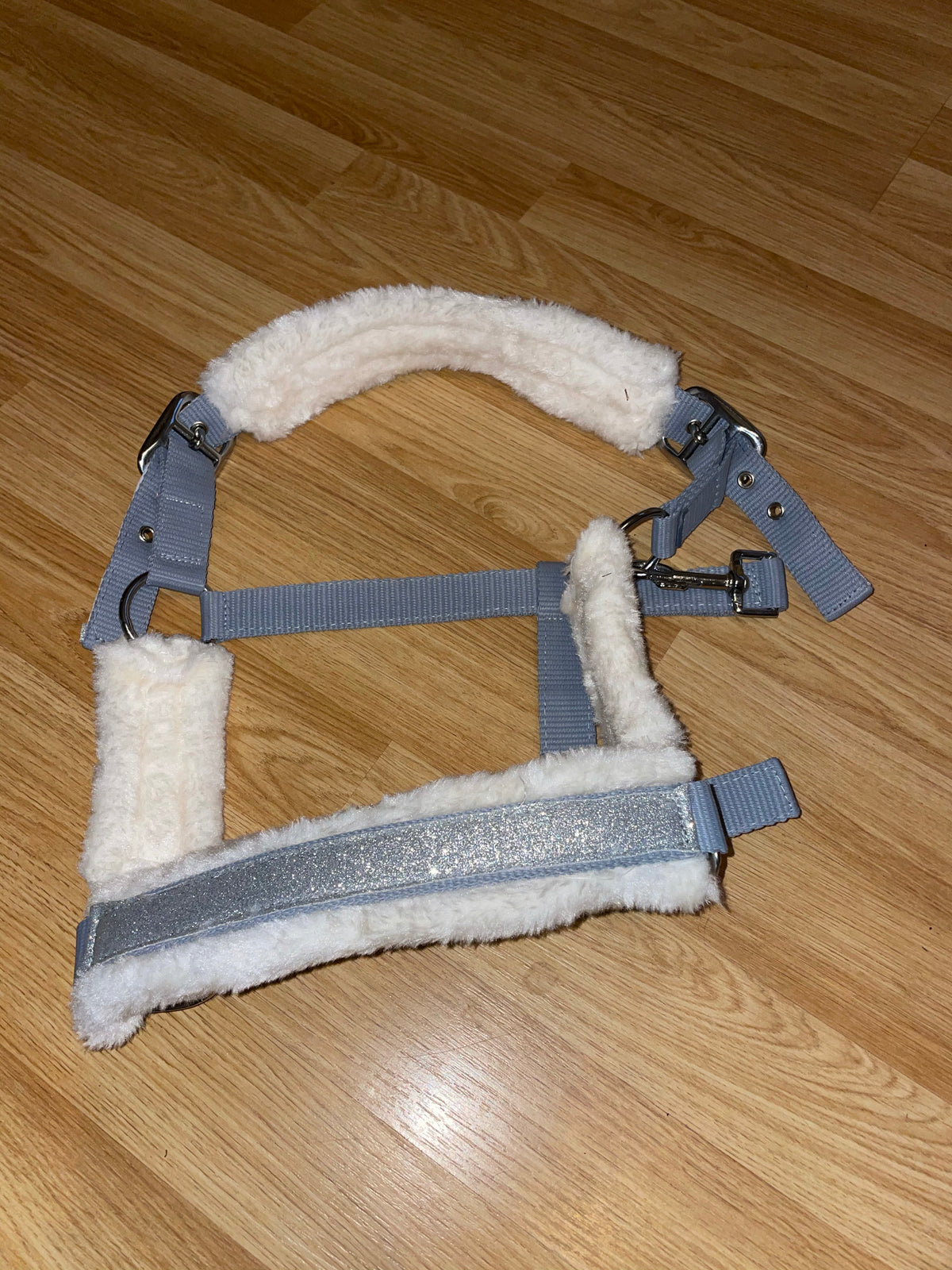 Glitter Bling Fluffy Headcollar - Various Colours - Pony Cob Full