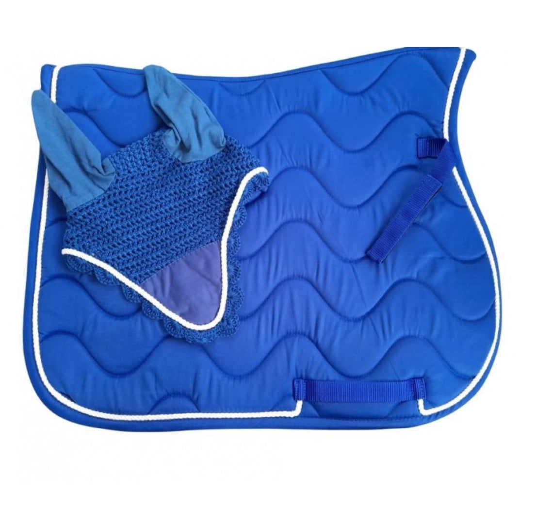 Wave Saddle Pad - Blue Pink or Purple - No Ears