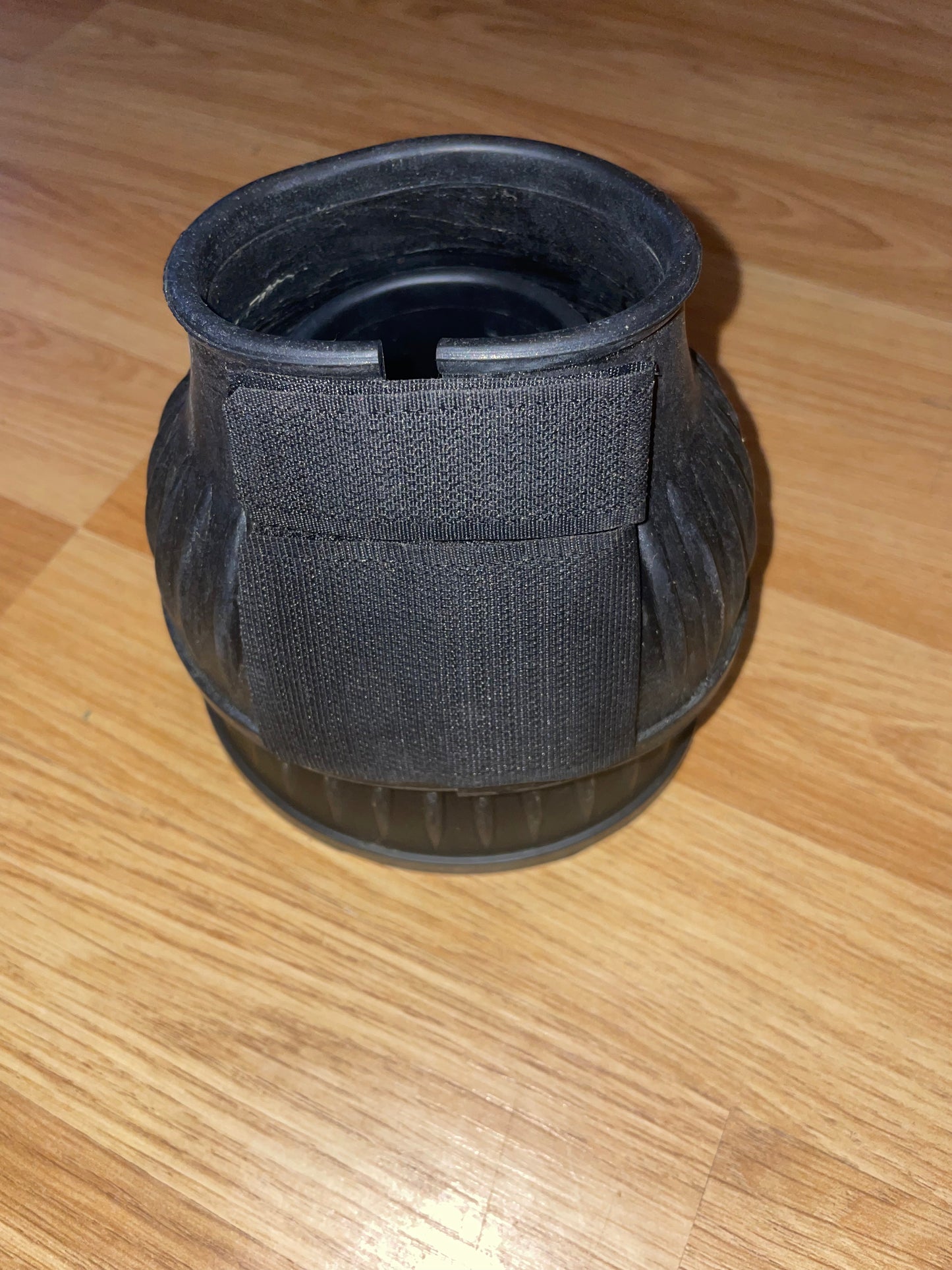 Black Thick Rubber Over Reach Boots - Pony