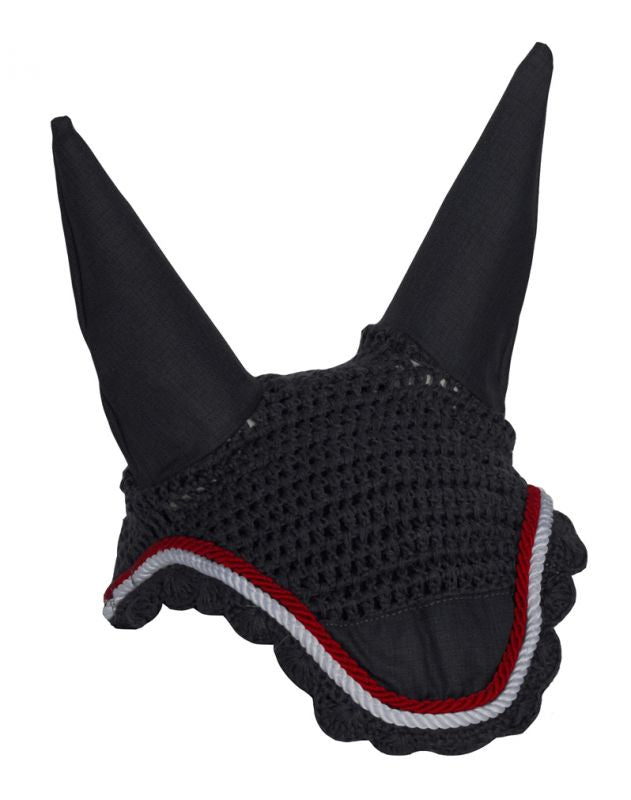 Rhinegold Cotton Fly Veil - Ears - Pony Cob Full XF -  Various Colours