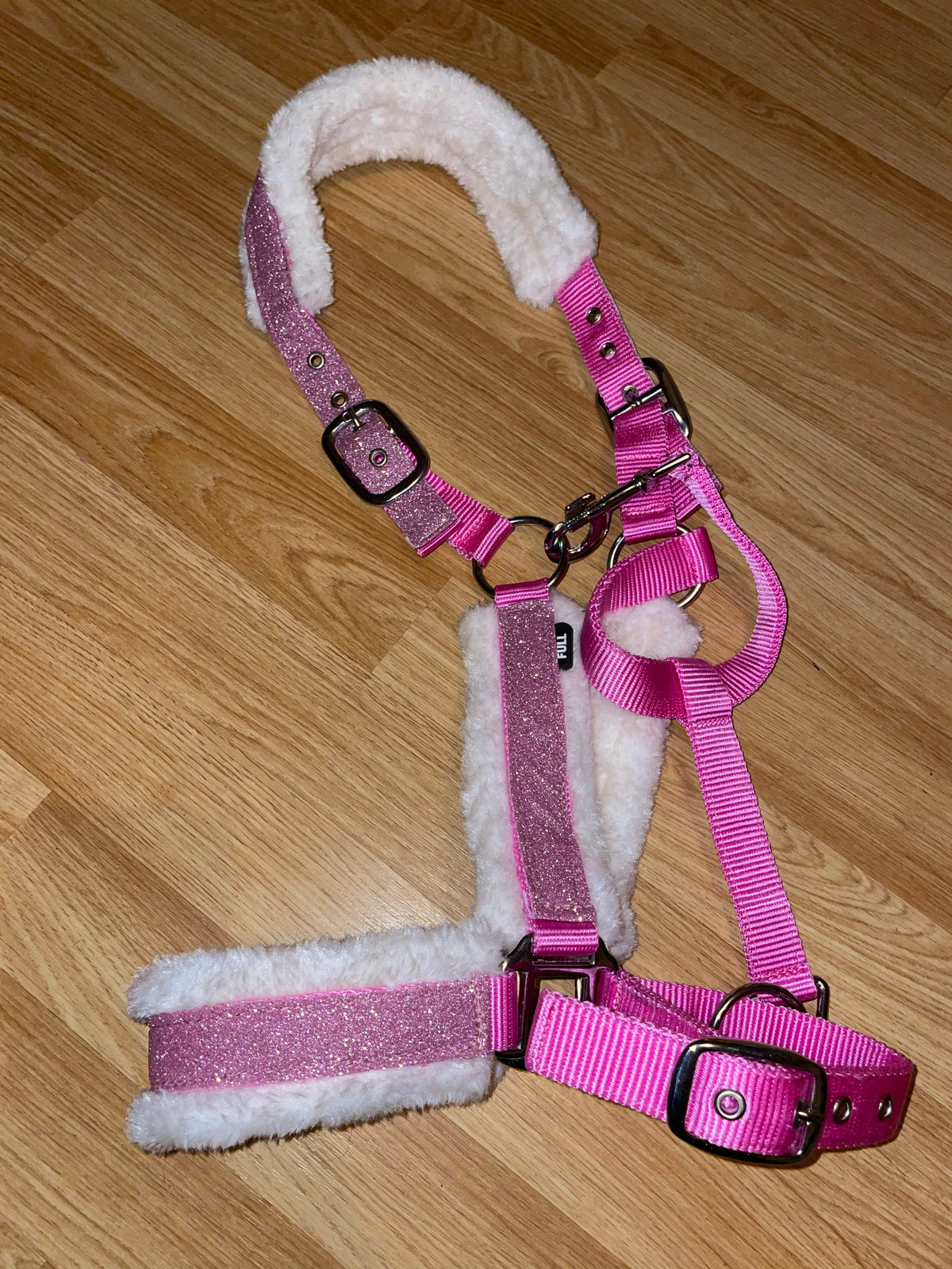 Glitter Bling Fluffy Headcollar - Various Colours - Pony Cob Full