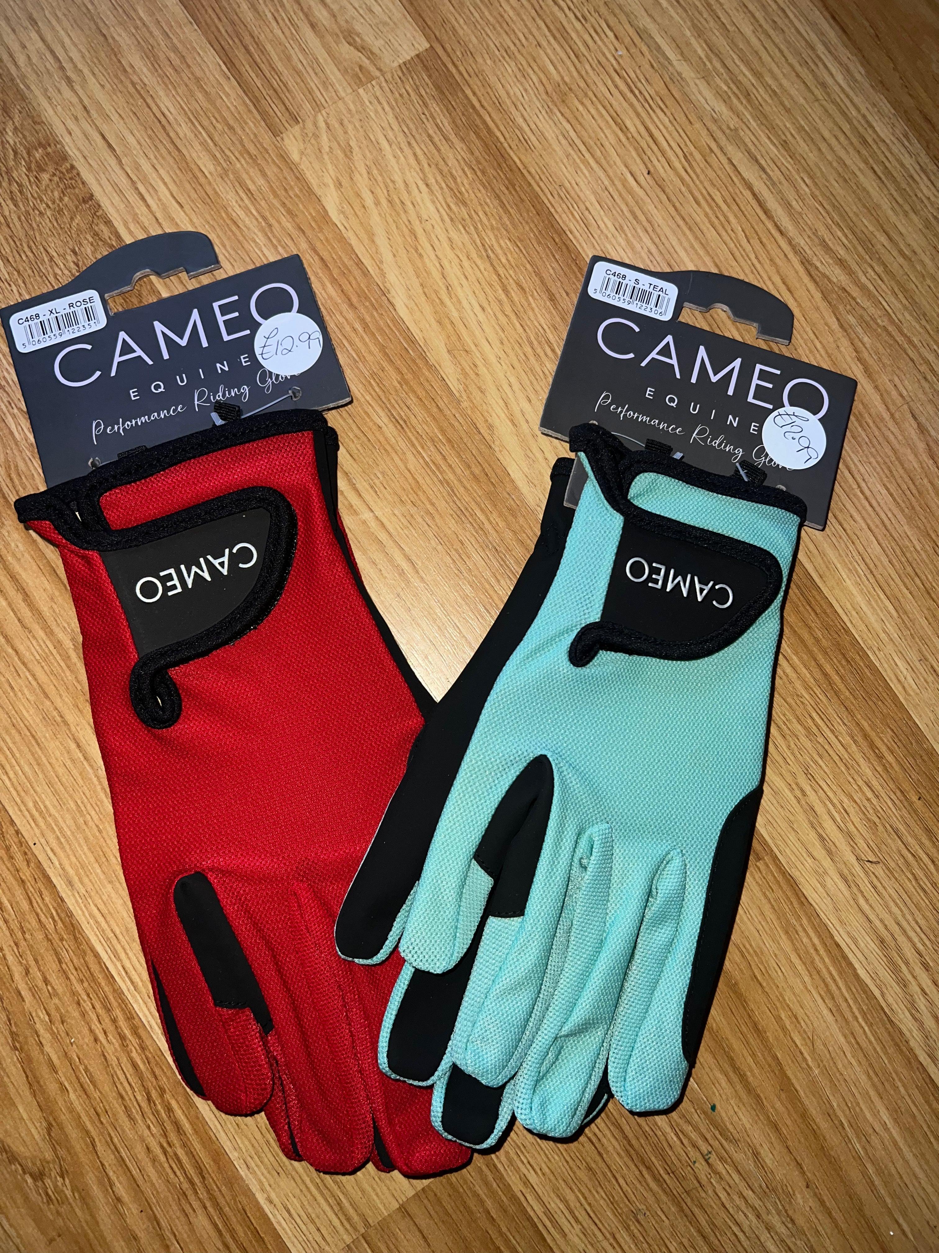 Cameo Performance Riding Gloves - Kids & Adults