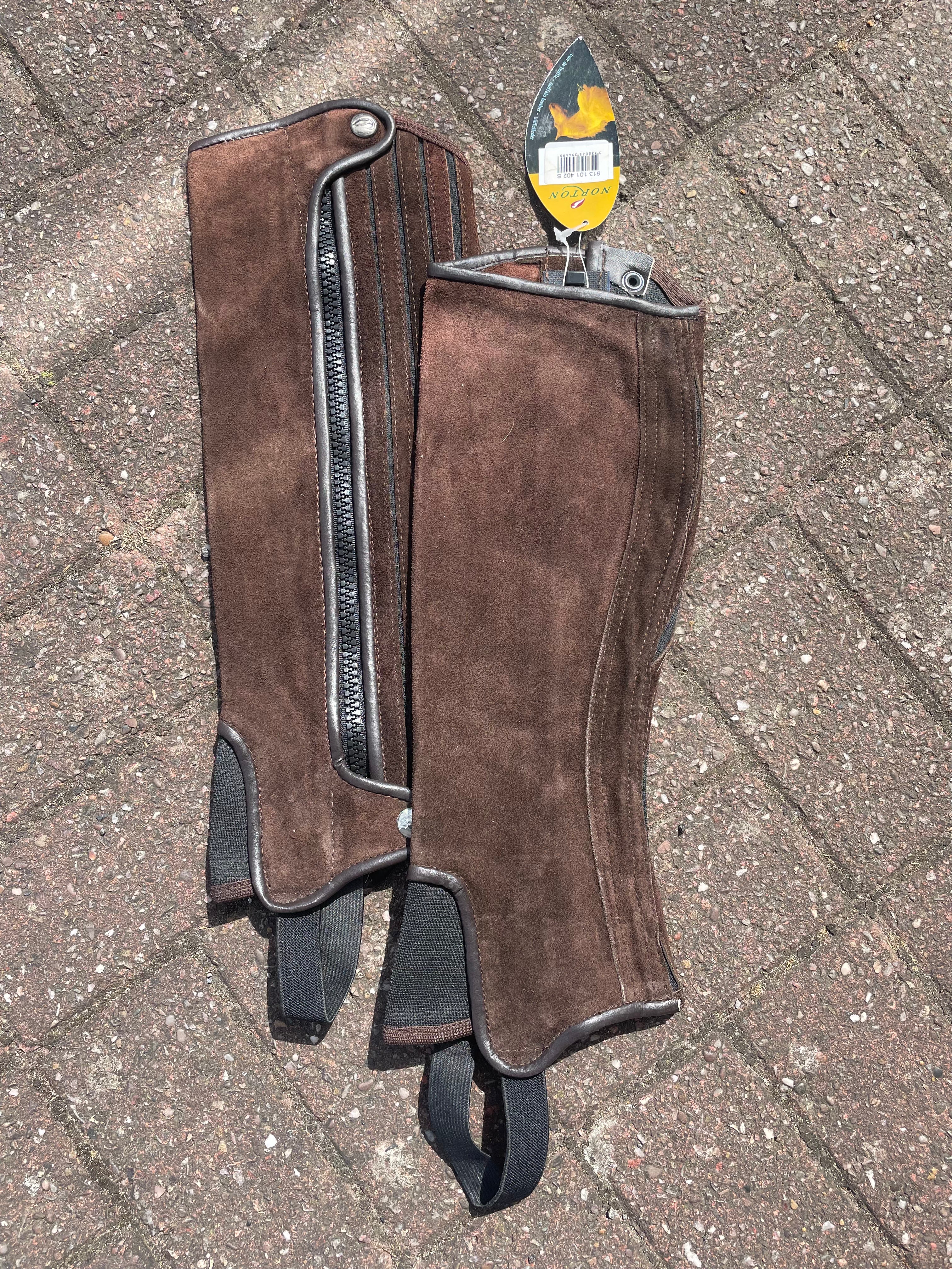 Norton New Brown Half Chaps - Ladies Small