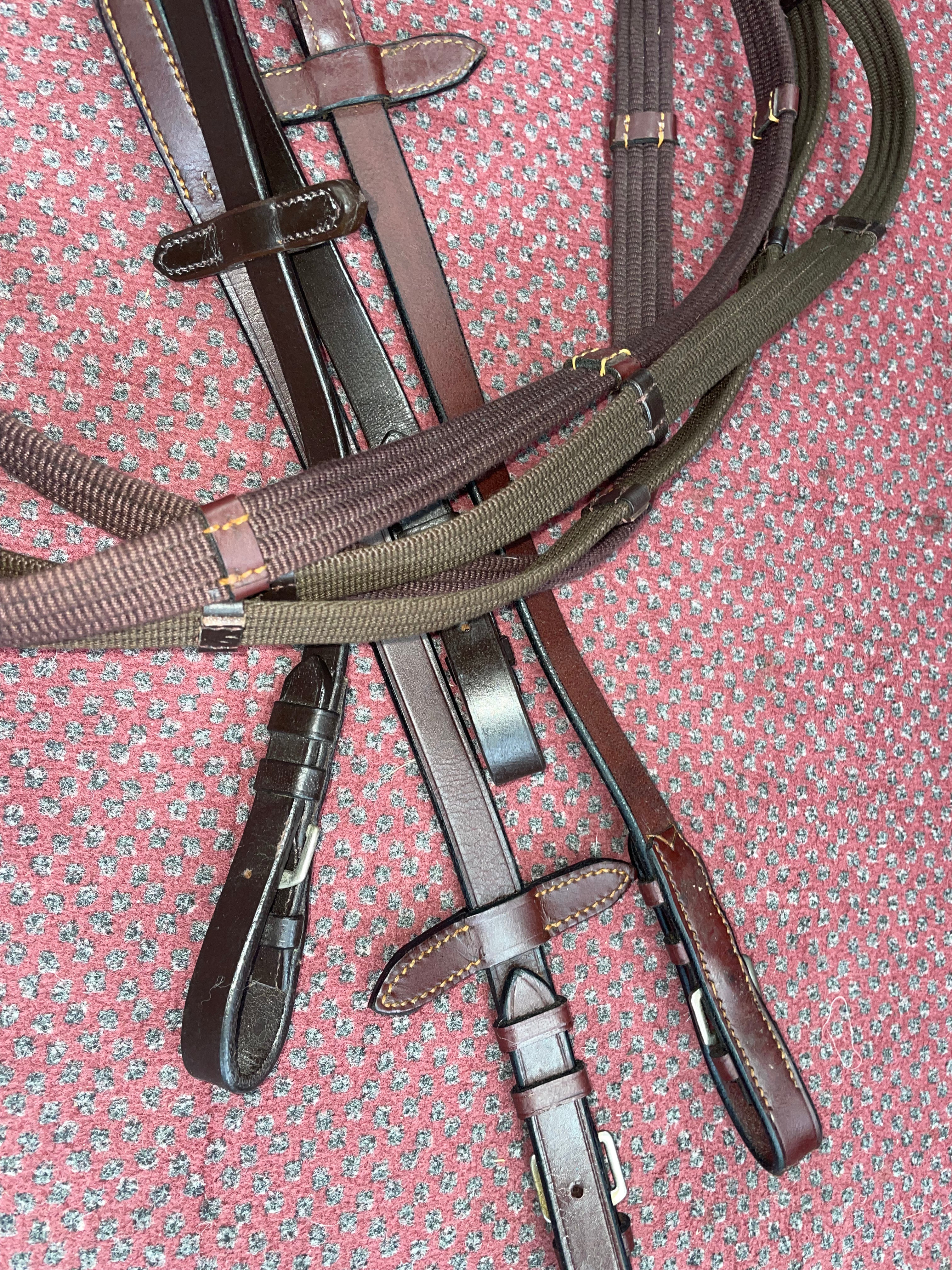 Continental Webbing / Curb / Rubber Reins