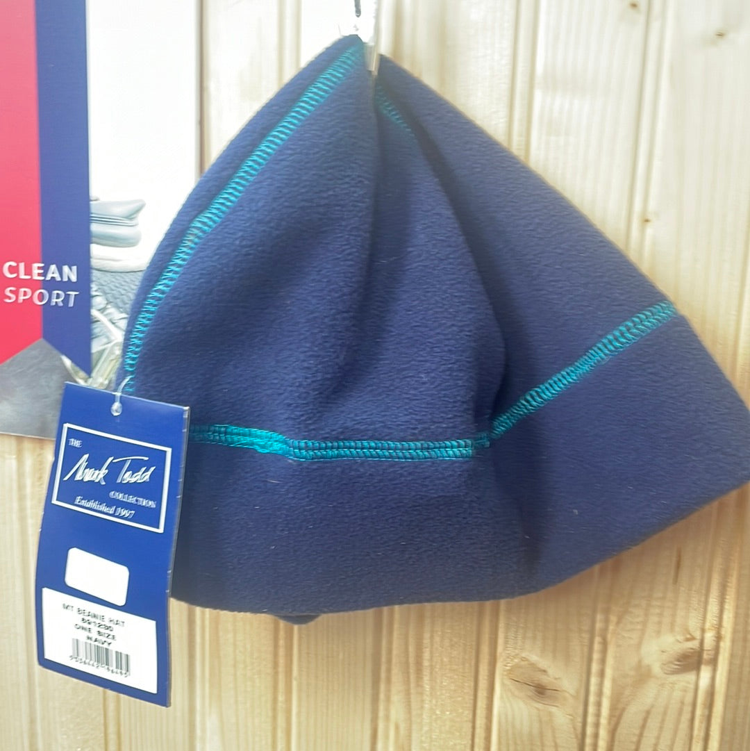 Mark Todd Navy Beanie Hat