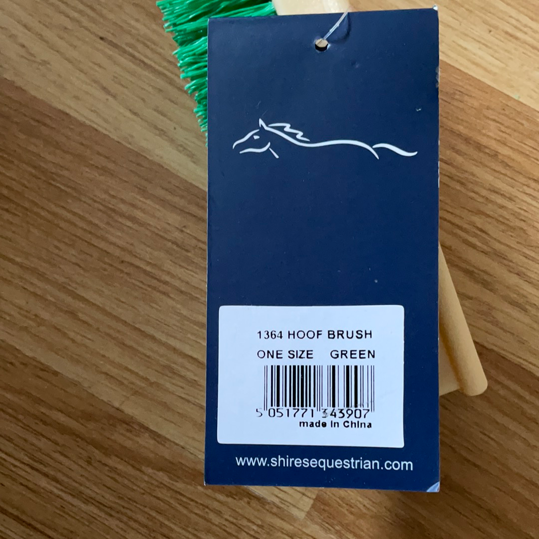 Shires Green or Yellow Hoof Brush