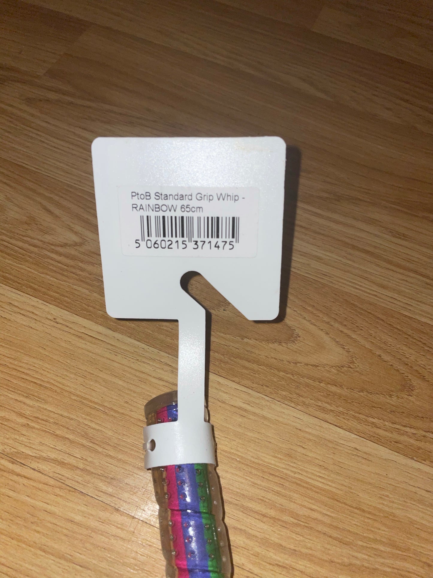 KM Elite 65cm Cush Grip Rainbow Jumping Baton Whip - Gay Gaypride Exclusive