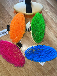 Soft Bristle Body Brush - Pink Blue Green or Orange