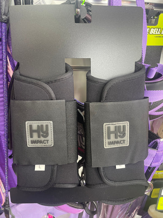 Hy Black Brushing Boots - Full