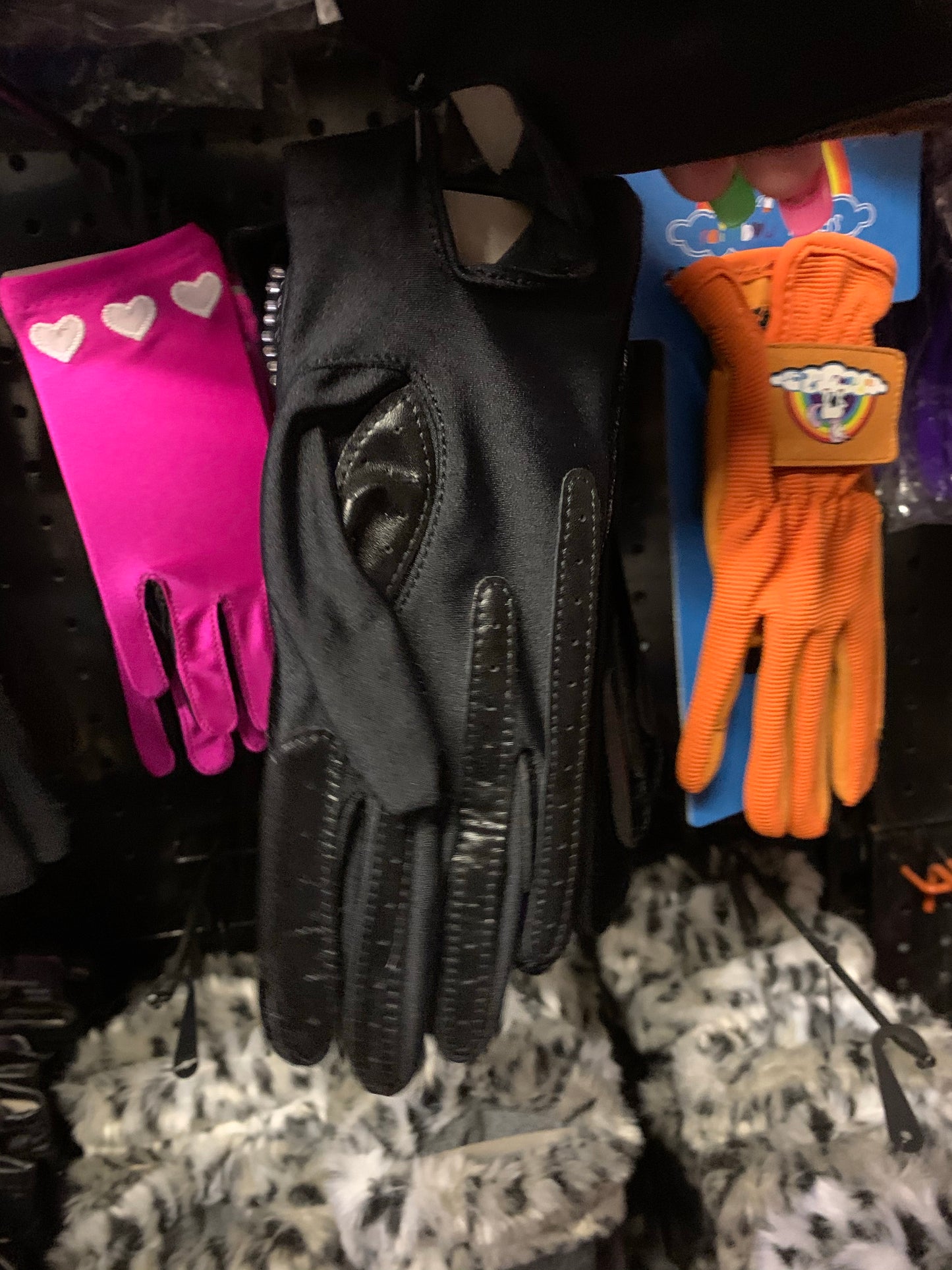 Carrots Black Diamanté Velvet Riding Gloves - 5 to 12yrs - Free Delivery