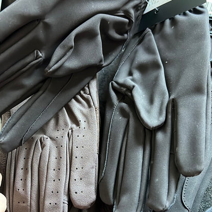 Leather Look Sui Serino Riding Gloves