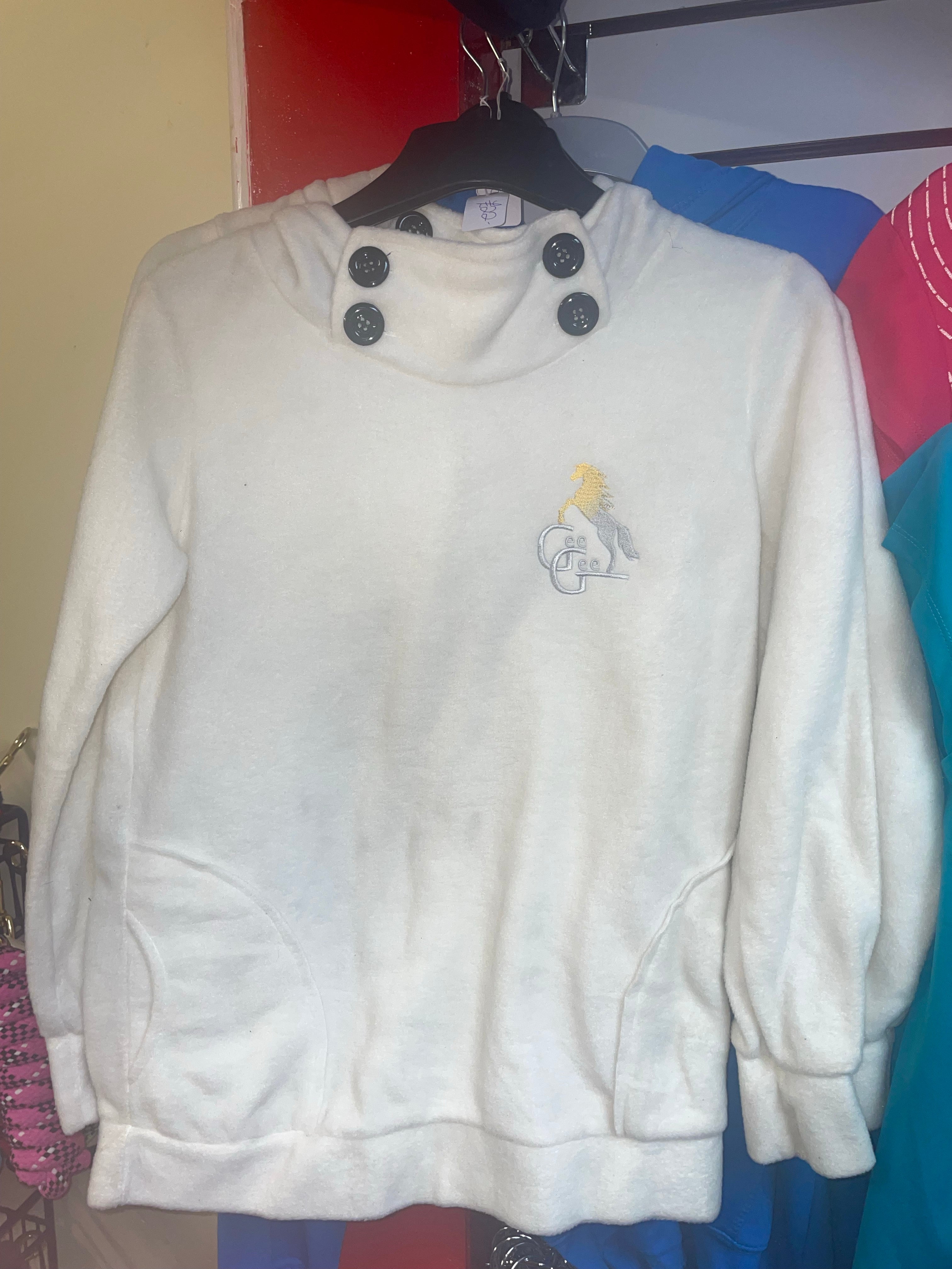 Leopard Print Hoodie G G - Ladies Small 8 / 10