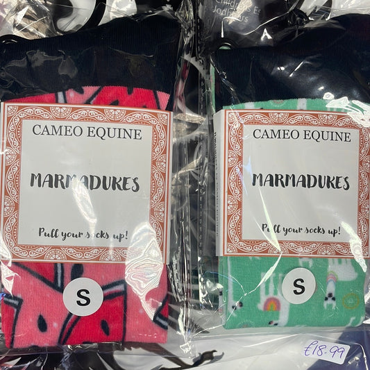Cameo Marmadukes Long Riding Socks - Melon or Lama