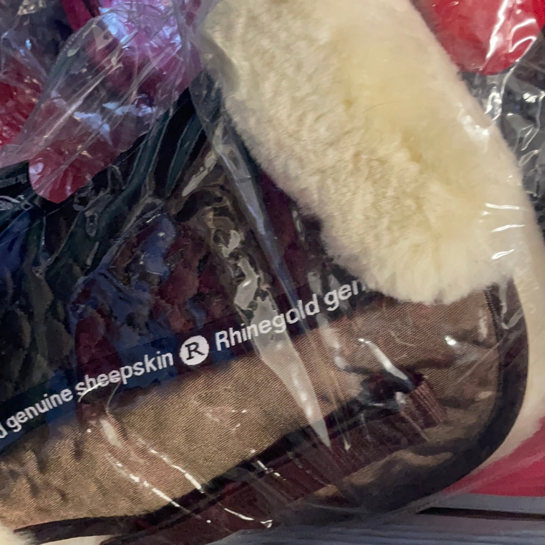 Rhinegold Merino Wool Brown Half Pad - Pony
