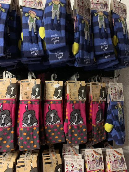 WOW!!! Random mix of 5 Carrots Long Riding Socks - Size 12 / 3