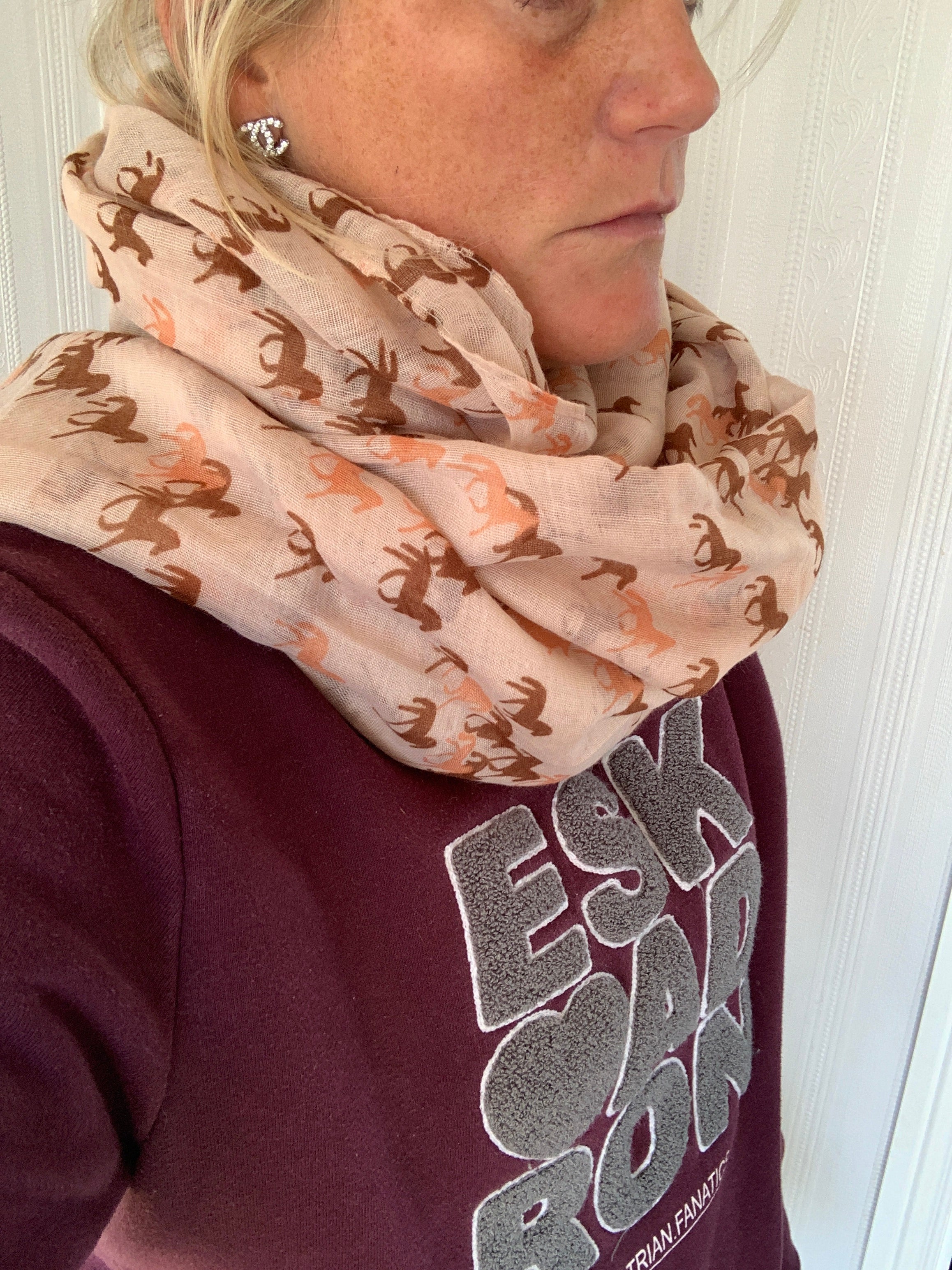 Horse Print Scarves - Lots Of Colours - Free Delivery 🚚