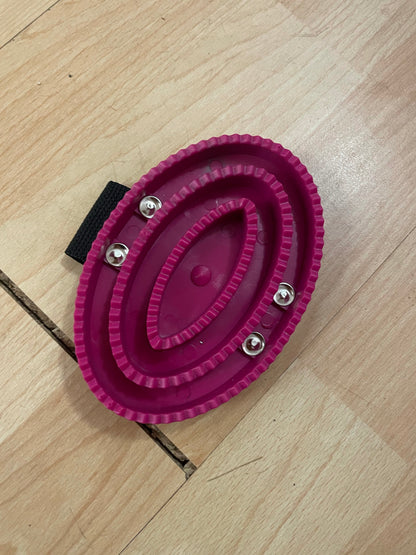Hy Rubber Curry Comb - Pink or Purple or Flamingo Teal