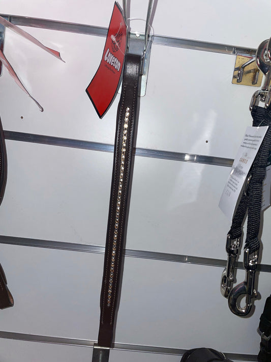 Loveson Gem Padded Brown Browband - Shetland