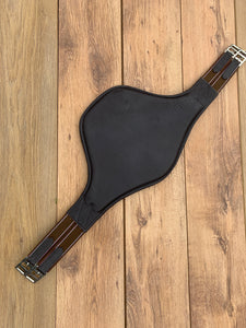 Gallop Brown Leather Padded Stud Girth - 38” 40” - Free Delivery