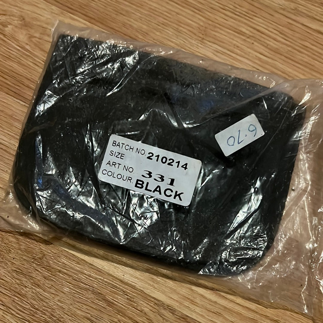 Black Saddle Girth Strap Guards