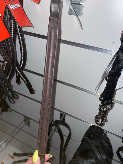 Loveson Gem Padded Brown Browband - Shetland