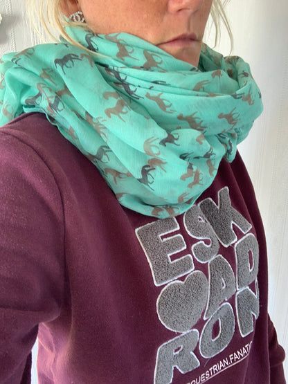 Horse Print Scarves - Lots Of Colours - Free Delivery 🚚