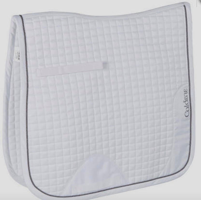 Caldene Croc Satin Dressage Pad - Pony Cob Full Extra Full - White or Black