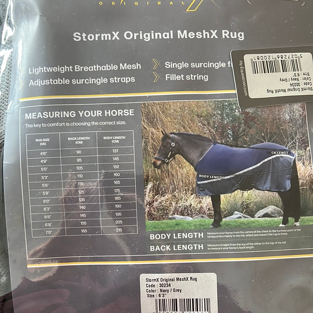 Hy Equestrian Storm X Original Mesh X Rug RRP £33 - 4’9 to 7ft