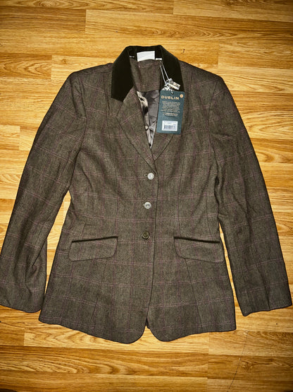 Dublin Wolverton Pink Green Tweed size 8 or 10 or Age 14 Jacket