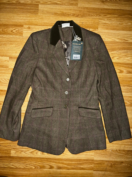Dublin Wolverton Pink Green Tweed size 8 or 10 or Age 14 Jacket