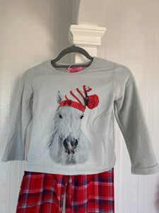 Santa Pony Fleece Pyjamas - Childs Sizes - Free Delivery 🚚