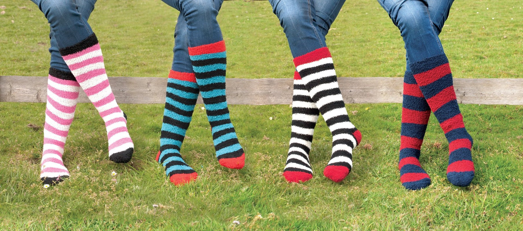 Rhinegold Fluffy Knee High Socks