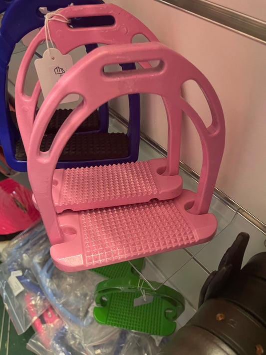 Lightweight Pink 4.75” Jin Style Stirrups