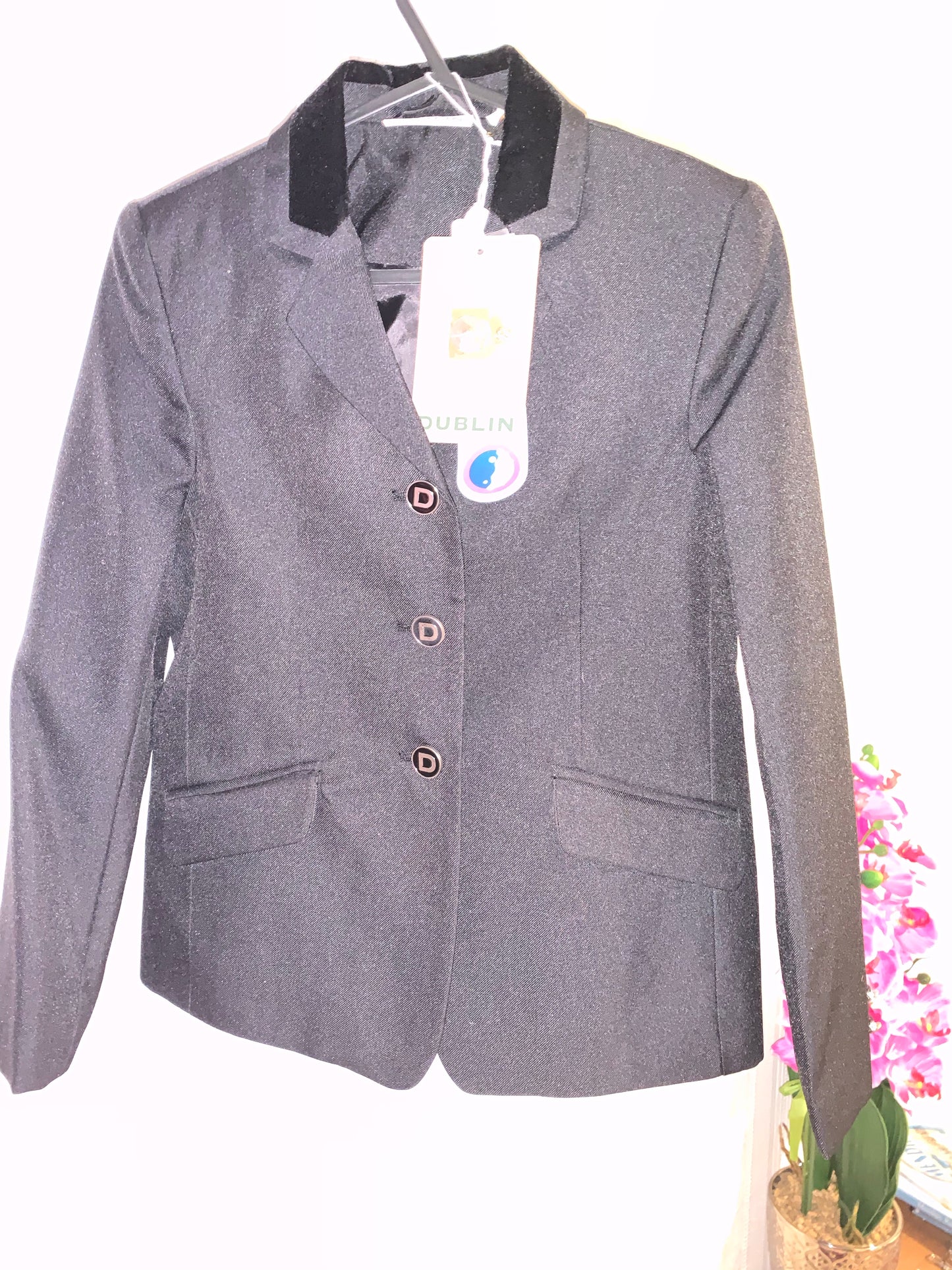 Dublin Haseley Show Jacket - Ladies or Childs - Navy or Black .