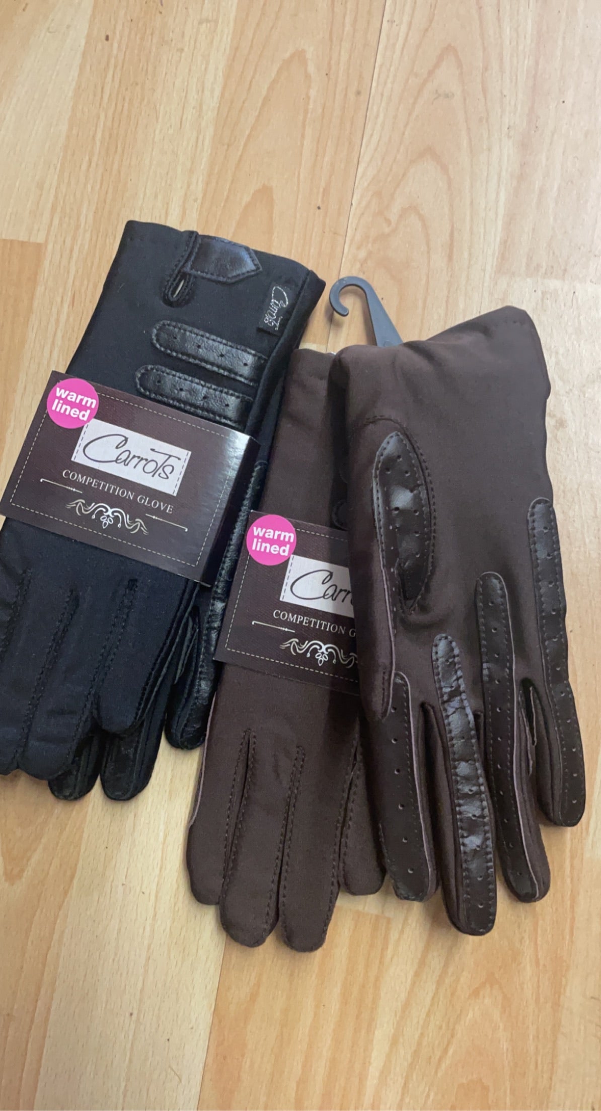 Carrots Equestrian Lined Competition Gloves - Ladies One Size