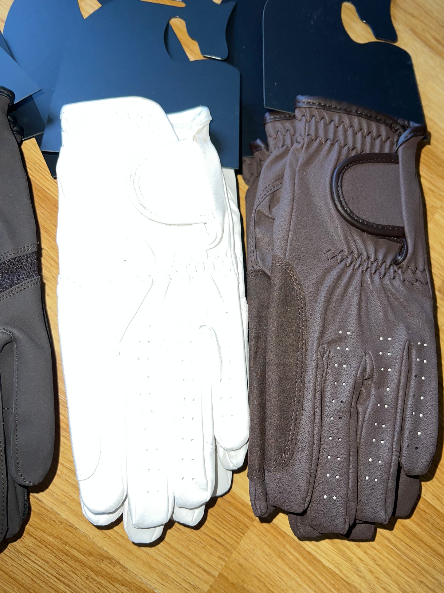 Leather Look Sui Serino Riding Gloves
