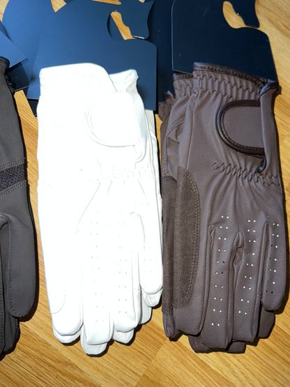Leather Look Sui Serino Riding Gloves