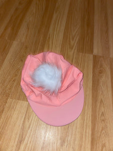 Baby Pink Silk With Fluffy Pom Pom