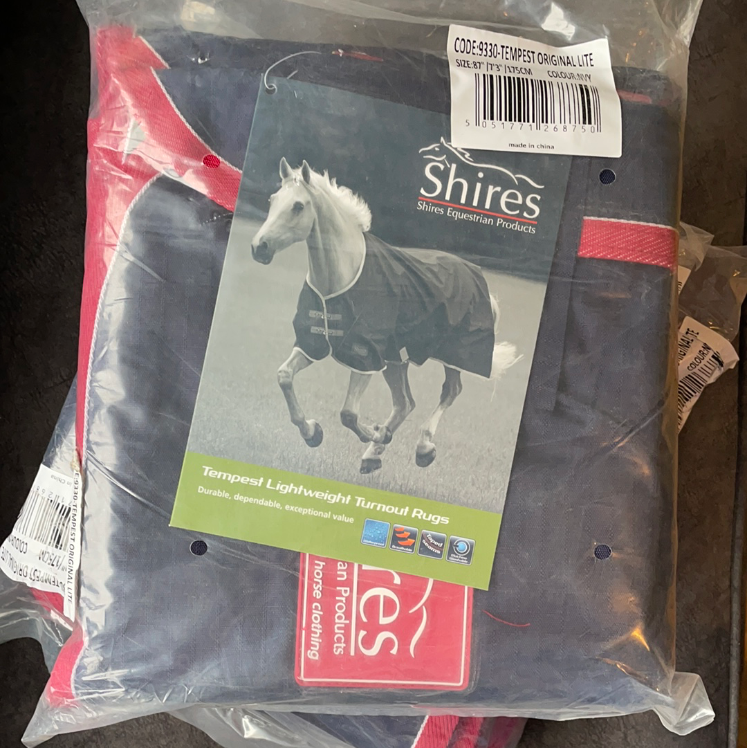 Shires Tempest No Fill Turnout Rug - 4’6 or 7’3