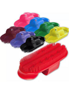 Plastic Curry Comb Brush - Various Colours
