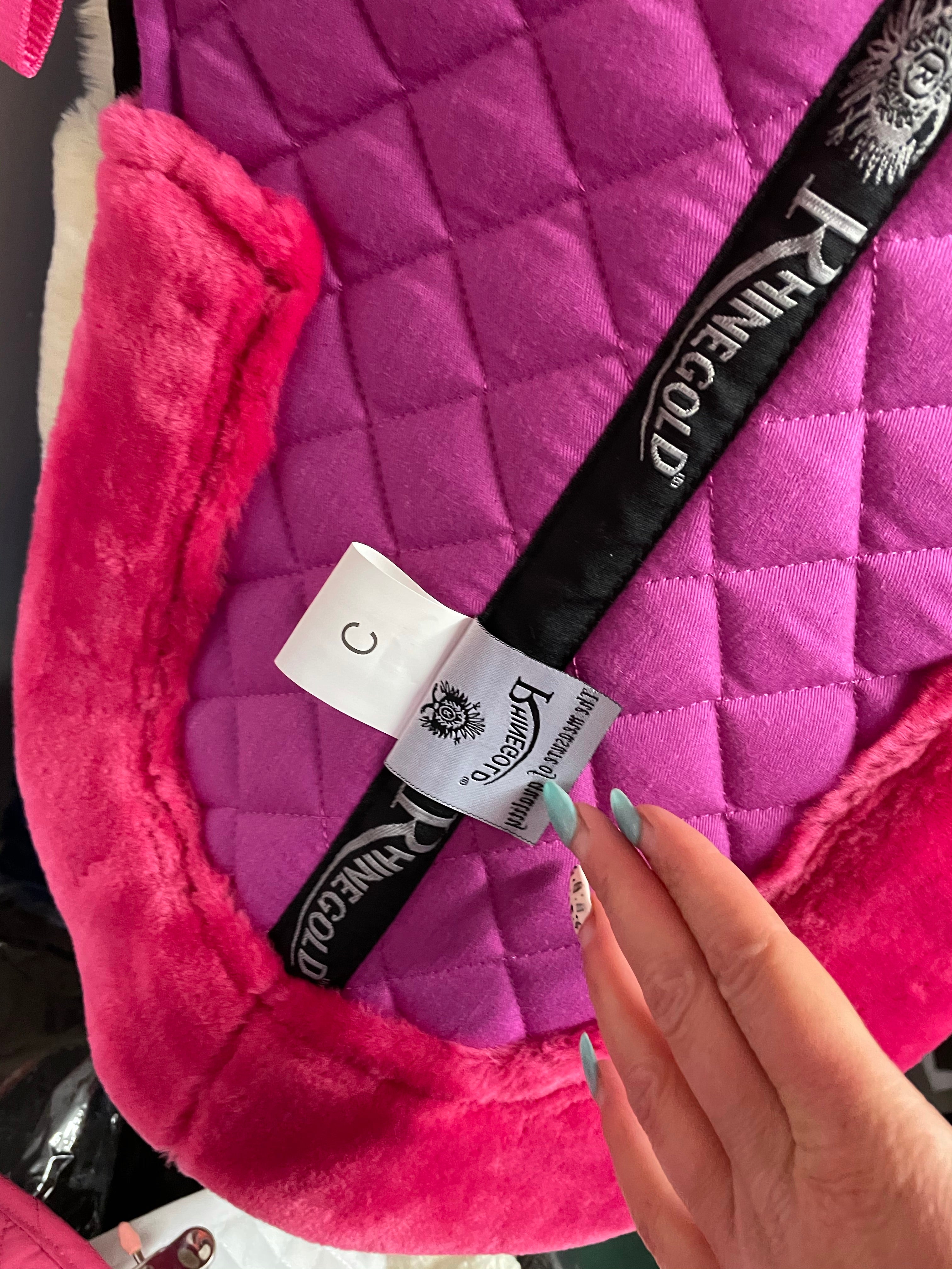 Rhinegold Pink & Purple Half Pad - Cob Size