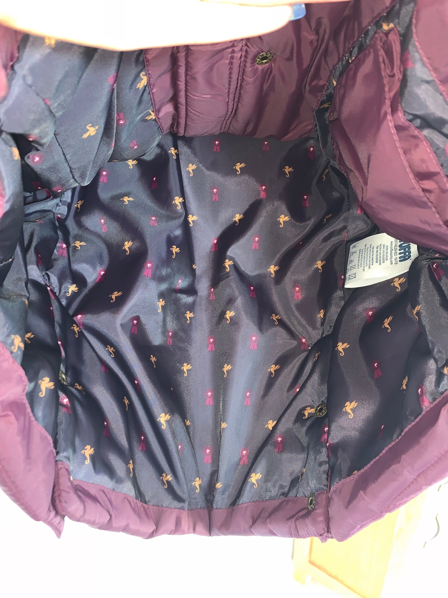 Puffa Fig Quilted Belted Country Jacket - Size 10