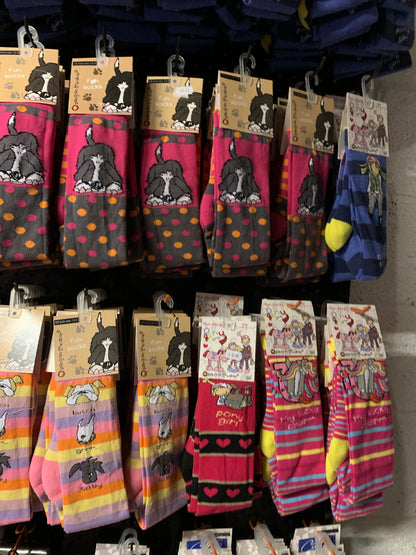 WOW!!! Random mix of 5 Carrots Long Riding Socks - Size 12 / 3