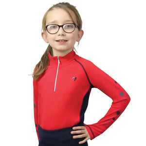 Hy Equestrian Dynamizs Red 7/8yrs Baselayer