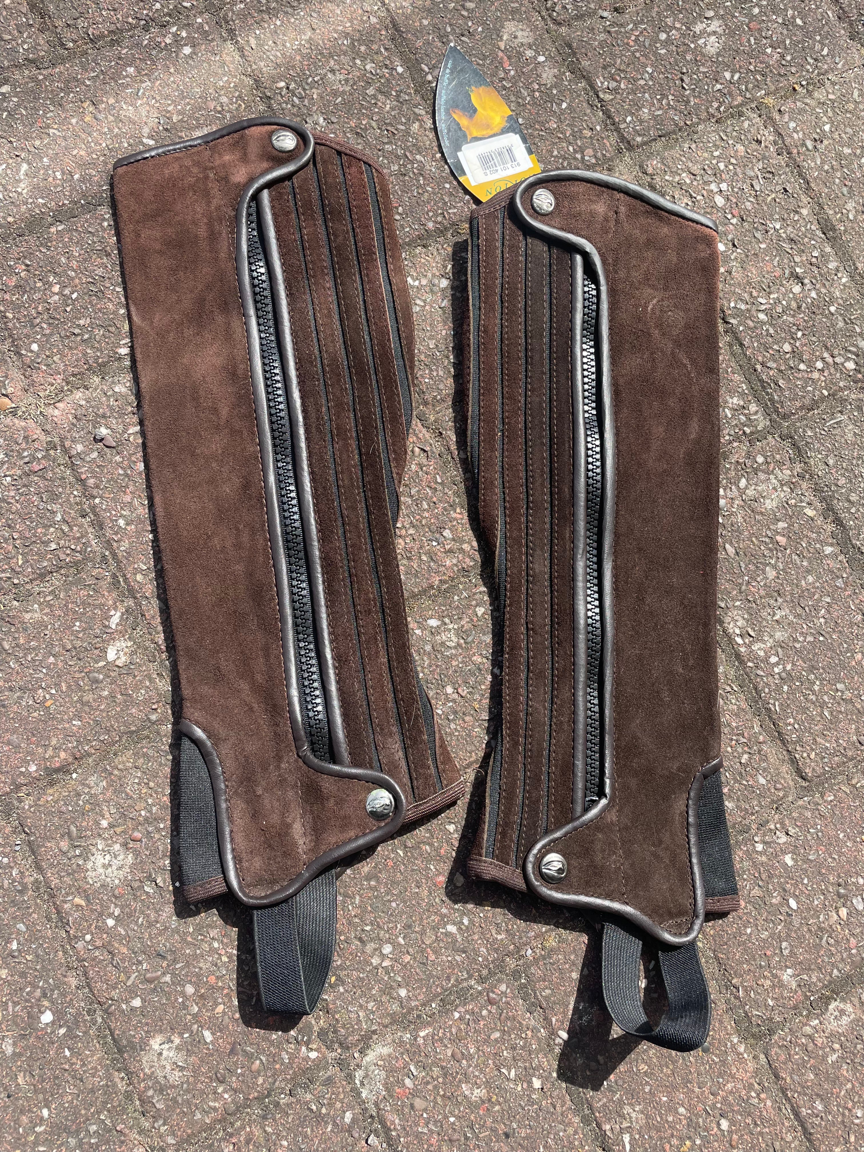 Norton New Brown Half Chaps - Ladies Small