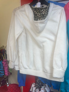 Leopard Print Hoodie G G - Ladies Small 8 / 10